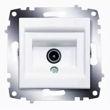 Механизм розетки TV Cosmo без потерь с экранированием бел.