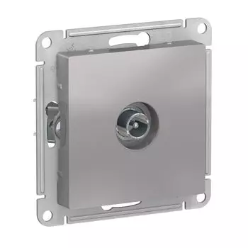 Механизм розетки TV проходной 4DB алюм. SchE ATN000392 Atlas Design