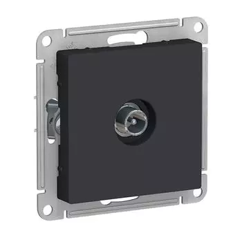 Механизм розетки TV проходной 4DB карбон SchE ATN001092 Atlas Design
