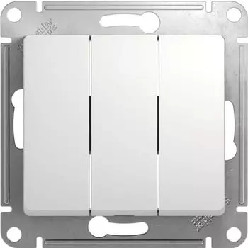 Механизм выключателя 3-кл. СП GLOSSA 10А IP20 10AX бел. SchE GSL000131