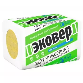 Мин. плита (1000x600x100мм)x6 Лайт Универсал 28 Эковер