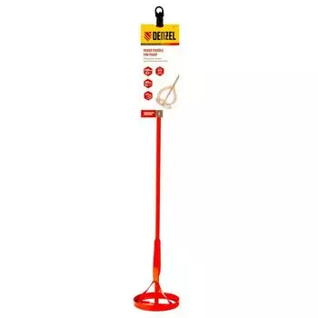 Миксер для красок 100х8х600 мм шестигранный хвостовик Denzel