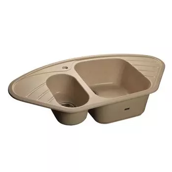 Мойка кухонная GranFest Corner GF-C960E песочный