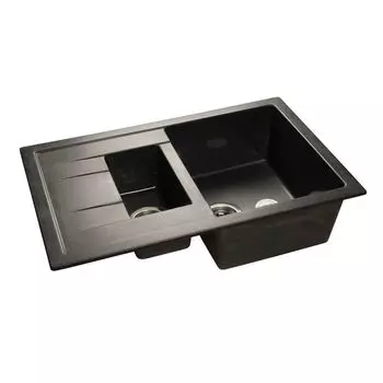 Мойка кухонная GranFest Quadro GF-Q775KL черный
