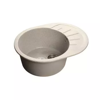 Мойка кухонная GranFest Rondo GF-R580L белый