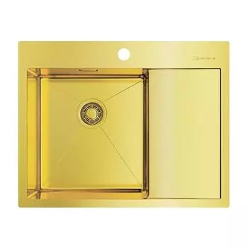 Мойка кухонная Omoikiri Akisame 65-LG-L (4973083) светлое золото