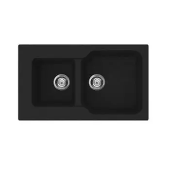 Мойка кухонная Omoikiri Maru 86-2-BL (4993284) черный