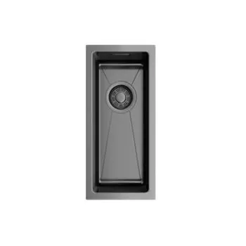 Мойка кухонная Omoikiri Taki 20-U/IF-GM (4973105) вороненая сталь