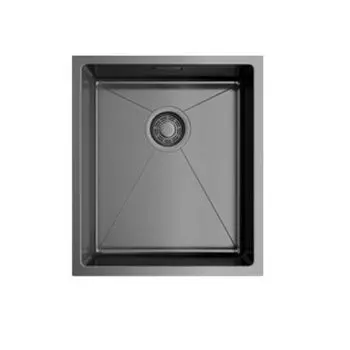 Мойка кухонная Omoikiri Taki 38-U/IF-GM (4973106) вороненая сталь