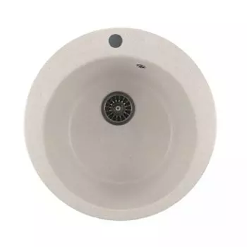 Мойкa ML-GM13 круглая, белая (331), 495мм