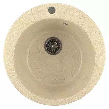 Мойкa ML-GM13 круглая, бежевая (328), 495мм