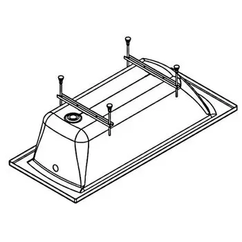 Монтажный комплект Santek к ванне Монако упрощенный