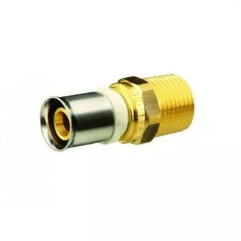 Муфта alpex-duo с наружним резьбовым переходом, латунь, 26x3,0 - 3/4" НР Fraenkische