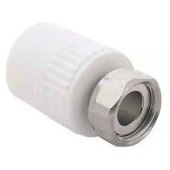 Муфта полипропиленовая комбинированная с накидной гайкой 20х1/2" РТП