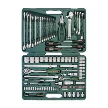 Набор инструмента Jonnesway, 1/4, 1/2DR, 101 предмет, S04H624101SA