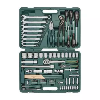 Набор инструмента Jonnesway, 1/4, 1/2DR, 77 предметов, S04H52477S