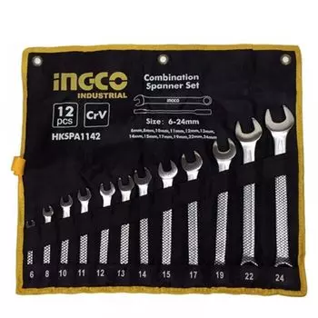 Набор комбинированных ключей INGCO INDUSTRIAL HKSPA1142, 12 шт
