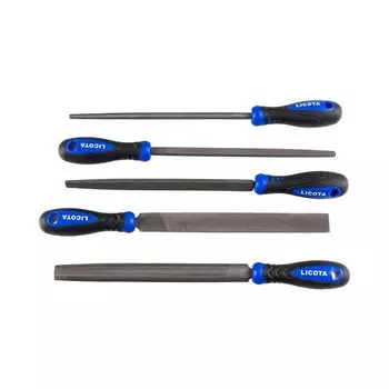 Набор напильников 200 мм с пластиковой рукояткой