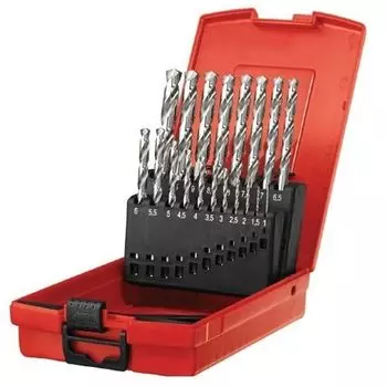 Набор сверл по металлу HSS 1-10мм 19шт HILTI