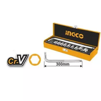 Набор торцевых головок 1/2" INGCO INDUSTRIAL HKTS12101 10 шт