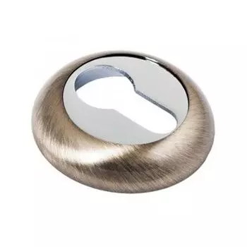 Накладка круглая ФЗ под цилиндр античная бронза