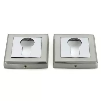 Накладка квадратная ФЗ под цилиндр матовый никель