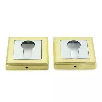 Накладка квадратная ФЗ под цилиндр золото