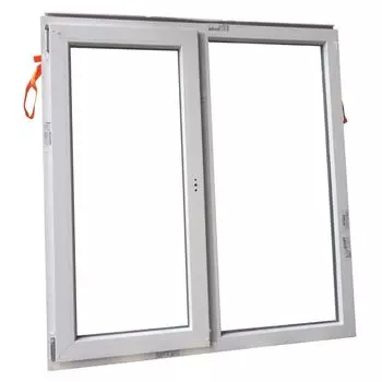 Окно ПВХ двухстворчатое 1300х1380 белое