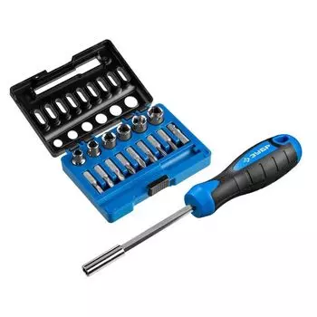 Отвертка Зубр с набором бит 16 предметов