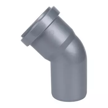 Отвод канализационный 110х45гр Tebo