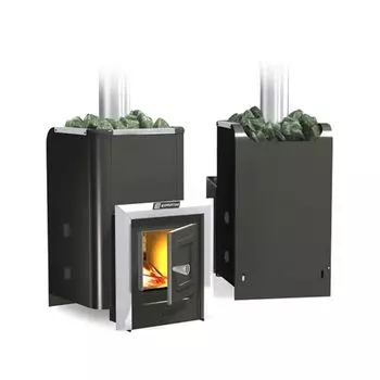 Печь банная Ермак Классика 12 Carbon, антрацит