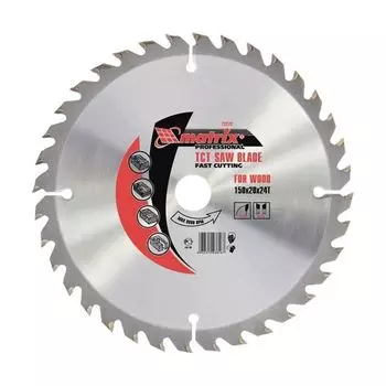 Пильный диск по дереву, 190 х 30мм, 48 зубьев Matrix Professional 73219