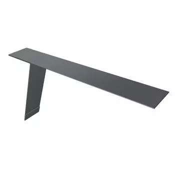 Планка карнизная сложная для фальцевой кровли БЦ-ОЦ 148х27х60 135° оцинкованный 2 м