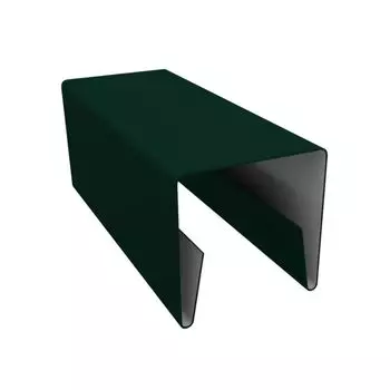 Планка П-образная 30х20х2000 (ПЭ-RAL 6005-0,45мм) зеленый мох