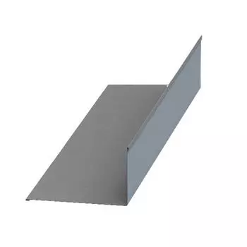 Планка примыкания верхняя 250х147х2000 (ПЭ-7024-0,45 мм) серый графит