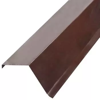 Планка торцевая 100х132х2000 (ПЭ-RAL 8017-0,45 мм) коричневый шоколад