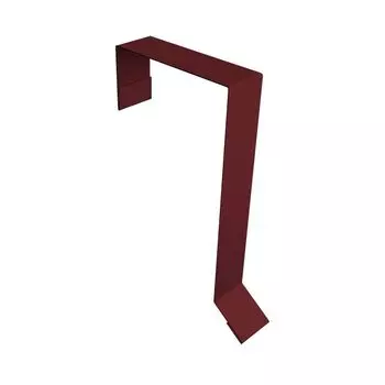 Планка торцевая для фальцевой кровли ПЭ 75х65х27 RAL3005 красное вино 2 м