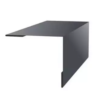 Планка угла наружного 50х50х2000 (ПЭ-RAL 7024-0,45мм) серый графит