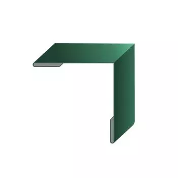 Планка угла наружного МП Зеленый мох 75х75х3000 мм RAL 6005