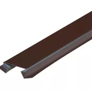 Планка угла внутреннего сложного шоколад RAL 8017, 30х18х80 мм 3 м