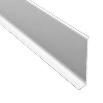 Плинтус алюминиевый Diele ПЛ60, 501л серебро люкс, 2500х58,5х11,2мм