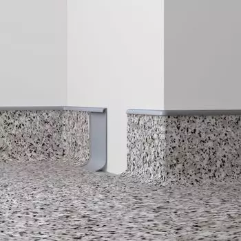 Плинтус коннелюрный НК 100 комбинированный с кромкой, арт. 138-св-серый 100х2500мм