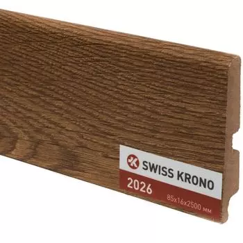 Плинтус Kronopol P85 2026, Ginger Oak, 2500х85х16мм