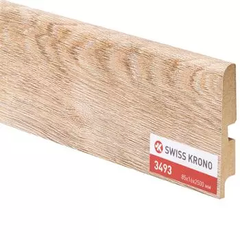 Плинтус Kronopol P85 3493 Safron Oak 2500х85х16мм