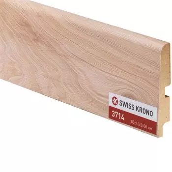 Плинтус Kronopol P85 3714, Helen Elm, 2500х85х16мм