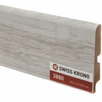 Плинтус Kronopol P85 3880 Lily Ash 2500х85х16мм