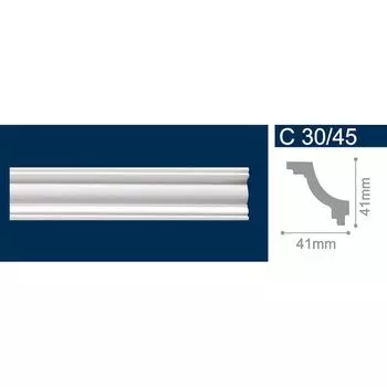 Плинтус потолочный Солид С30/45, 41х41мм