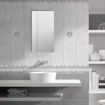 Плитка д/пола 300х300мм Преза серая, Нефрит