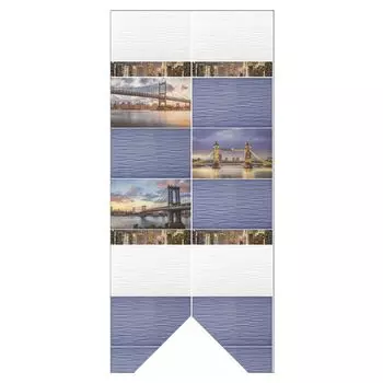 Плитка керамическая Unitile Бридж 250х400 мм синий низ