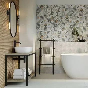 Плитка обл. 250х600мм Supreme grey wall 01 серый Unitile